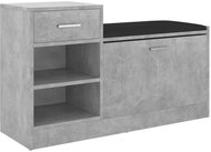 Shumee lavice s botníkem betonově šedá 94,5 × 31 × 57 cm, kompozit - Botník