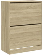 Shumee botník se 2 výklopnými zásuvkami dub sonoma 80 × 42 × 108 cm - Botník