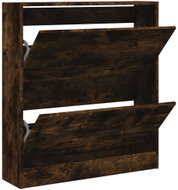 Shumee botník kouřový dub 80 × 21 × 87,5 cm, kompozit dřevo - Botník