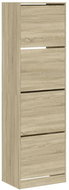 Shumee botník se 4 výklopnými zásuvkami dub sonoma 60 × 42 × 204 cm - Botník