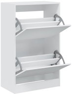 Shumee botník bílý 60 × 34 × 96,5 cm, kompozit dřevo - Botník