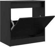 Shumee botník černý 60 × 34 × 63,5 cm, kompozit dřevo - Botník