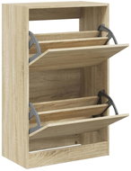 Shumee botník dub sonoma 60 × 34 × 96,5 cm, kompozit dřevo - Botník