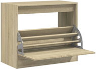 Shumee botník dub sonoma 80 × 42 × 69 cm, kompozit dřevo - Botník