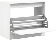 Shumee botník bílý 80 × 42 × 69 cm, kompozit dřevo - Botník