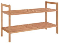 Shumee botník 69 × 27 × 41 cm, masivní ořechové dřevo - Botník