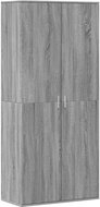 Shumee botník šedý sonoma 80 × 39 × 178 cm, kompozit dřevo - Botník