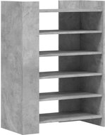 Shumee botník betonově šedý 74,5 × 37,5 × 100 cm, kompozit dřevo - Botník