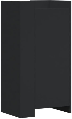 Shumee botník černý 52 × 37,5 × 100 cm, kompozit dřevo, 848438 - Botník - Main image