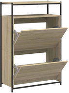 Shumee botník dub sonoma 75 × 34 × 112 cm, kompozit dřevo - Botník