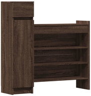 Shumee botník hnědý dub 100,5 × 28 × 100 cm, kompozit dřevo - Botník