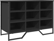 Shumee botník černý 90 × 38 × 61,5 cm, kompozit dřevo - Botník