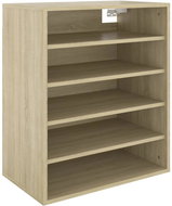 Shumee botník dub sonoma 60 × 35 × 70 cm, kompozit dřevo - Botník