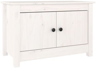 Shumee botník bílý 70 × 38 × 45,5 cm, masivní borovice - Shoe Rack
