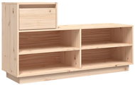 Shumee botník 110 × 34 × 61 cm, masivní borové dřevo - Botník