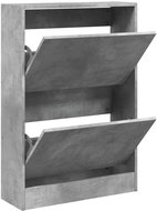 Shumee botník betonově šedý 60 × 21 × 87,5 cm, kompozit dřevo - Botník