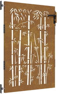 SHUMEE Zahradní branka 85 × 150 cm cortenová ocel bambus - Fence Gate