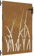 SHUMEE Zahradní branka 85 × 150 cm cortenová ocel tráva - Fence Gate