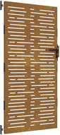SHUMEE Zahradní branka 85 × 175 cm cortenová ocel pruhy - Fence Gate