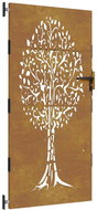 SHUMEE Zahradní branka 85 × 175 cm cortenová ocel strom - Fence Gate