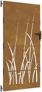 SHUMEE Zahradní branka 85 × 175 cm cortenová ocel tráva - Fence Gate