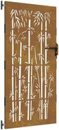 SHUMEE Zahradní branka 85 × 200 cm cortenová ocel bambus - Fence Gate