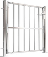 SHUMEE Zahradní branka 100 × 100 cm nerezová ocel sloupky - Fence Gate