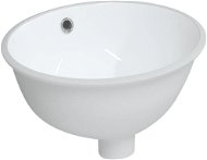 SHUMEE Umývadlo oválne keramické 33 × 29 × 16,5 cm biele - Umývadlo