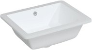 SHUMEE Umývadlo obdĺžnikové keramické 46,5 × 35 × 18 cm biele - Umývadlo
