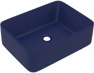 SHUMEE Luxusní keramické umyvadlo 41 × 30 × 12 cm matné tmavě modré - Umyvadlo
