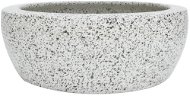 SHUMEE Umývadlo oválne keramické na dosku 41 × 14 cm sivé - Umývadlo