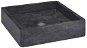SHUMEE Umývadlo hranaté mramorové 40 × 40 × 10 cm čierne - Umývadlo