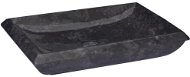 SHUMEE Umývadlo mramorové 50 × 35 × 10 cm čierne - Umývadlo