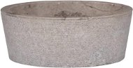 SHUMEE Umývadlo mramorové 40 × 15 cm sivé - Umývadlo