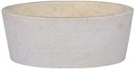 SHUMEE Umývadlo mramorové 40 × 15 cm krémové - Umývadlo