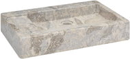 SHUMEE Umyvadlo mramorové 58 × 39 × 10 cm šedé - Umyvadlo