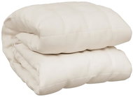 Shumee Weighted blanket light cream 235 × 290 cm 15 kg cotton, 350769 - Blanket