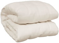 Shumee Weighted blanket light cream 138 × 200 cm 10 kg cotton - Blanket