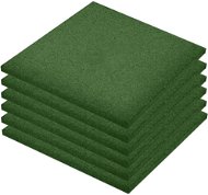SHUMEE Protipádová dlaždice 50 × 50 × 3 cm, 6 ks, pryžové, zelené - Dlaždice