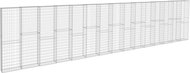 SHUMEE Gabionová zeď s víky z pozinkované oceli 900 × 50 × 200 cm - Gabion