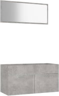 Shumee 2dílná koupelnová sestava - betonově šedá kompozitní dřevo 804804 - Bathroom Set