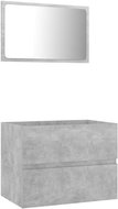 Shumee 2dílný set betonově - šedá kompozitní dřevo 804876 - Bathroom Set