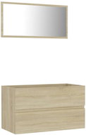 Shumee 2dílná koupelnová sestava - dub sonoma kompozitní dřevo 804884 - Bathroom Set