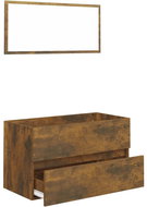 Shumee 2dílná koupelnová sestava - kouřový dub kompozitní dřevo 815738 - Bathroom Set