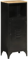 Shumee Bathroom cabinet 40 × 27 × 90 cm iron and solid mangrove 358563 - Bathroom Cabinet