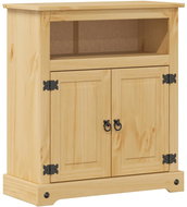 Shumee Bathroom cabinet Corona 70 × 33 × 80 cm solid pine wood 4013405 - Bathroom Cabinet