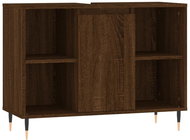 Shumee Bathroom cabinet - brown oak 80 × 33 × 60 cm composite wood 831627 - Bathroom Cabinet