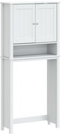 Shumee Cabinet above washing machine Berg - white 76 × 27 × 1645 cm solid pine 358556 - Bathroom Cabinet