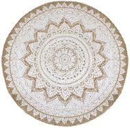 Shumee Braided jute rug with print 180 cm round - Carpet