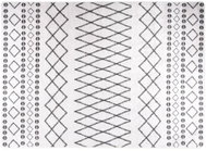 Shumee Washable carpet 120 × 180 cm black and white non-slip - Carpet